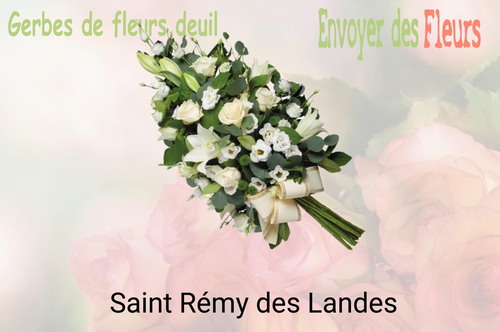 Gerbe de fleurs de deuil livrée à Saint-Rémy-des-Landes
